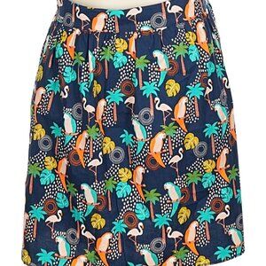 Retrolicious Tropical Bird Skirt